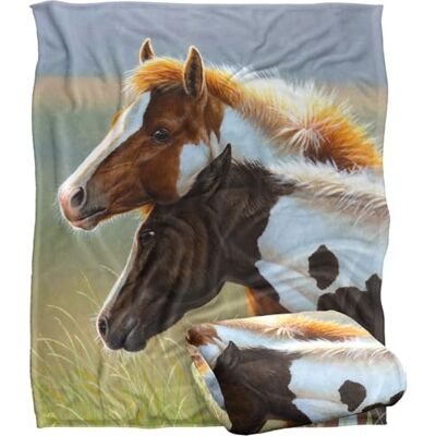 LOGOVISION Jq Licensing Cf Two Foals Horses Silky Touch Super Soft Throw Blanket 152 X 127 Cm LOGOVISION Jq Licensing Cf Two Foals Horses Silky Touch Super Soft Throw Blanket 152 X 127 Cm