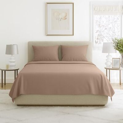 Lavish Home Brushed Microfiber Sheet Set, Full, Taupe Lavish Home Brushed Microfiber Sheet Set, Full, Taupe