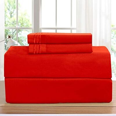 Elegant Comfort Luxurious Pillowcases on Amazon! 1500 Thread Count Wrinkle,Fade and Stain Resistant 2-Piece Pillowcases, King Size Red Elegant Comfort Luxurious Pillowcases on Amazon! 1500 Thread Count Wrinkle,Fade and Stain Resistant 2-Piece Pillowcases, King Size Red