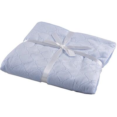 MI CASA CUSKI Blanket 90 x 75 Blue MI CASA CUSKI Blanket 90 x 75 Blue