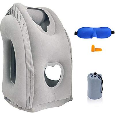 SmartDer Inflatable Travel Pillow, Airplane Pillow with Patented Valve Design, Travel Accessories with Neck and Head Support, Travel Pillows for Long Haul Flights, Cars, Buses, Trains, Office Napping SmartDer Inflatable Travel Pillow, Airplane Pillow with Patented Valve Design, Travel Accessories with Neck and Head Support, Travel Pillows for Long Haul Flights, Cars, Buses, Trains, Office Napping