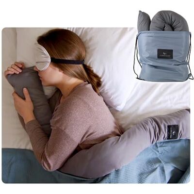 Good Karma Mart Cuddle Sleep Weighted Pillow that Cuddles You to Sleep Sensory Pillow Simulates Cuddling Cool Bamboo Sleeve Travel Friendly 52inches Blanket Alternative Machine Washable and Durable Good Karma Mart Cuddle Sleep Weighted Pillow that Cuddles You to Sleep Sensory Pillow Simulates Cuddling Cool Bamboo Sleeve Travel Friendly 52inches Blanket Alternative Machine Washable and Durable