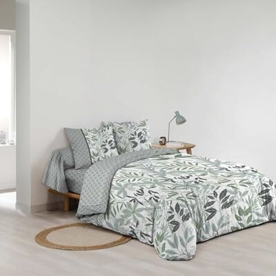 Douceur d'Intérieur , Voltine Sage 6-Piece Bedding Set (240 x 220 cm) 100% Cotton Douceur d'Intérieur , Voltine Sage 6-Piece Bedding Set (240 x 220 cm) 100% Cotton