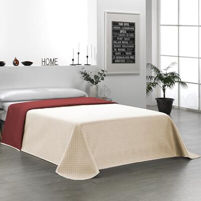 Martina Home Bouti Bedspread Reversible Beige Red 105cm Martina Home Bouti Bedspread Reversible Beige Red 105cm