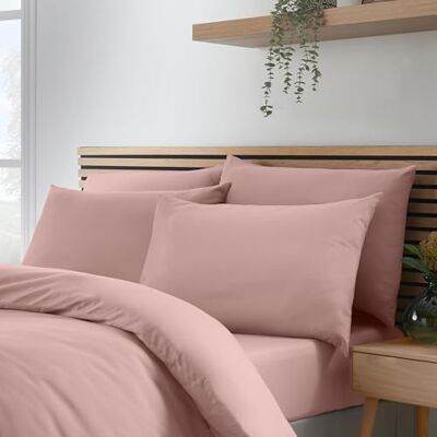 Catherine Lansfield So Soft Non-Iron Standard Pillowcase 4 Pack Blush Pink Catherine Lansfield So Soft Non-Iron Standard Pillowcase 4 Pack Blush Pink