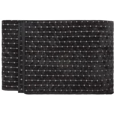 Paoletti Henley Bedspread – Luxury Cross Stitch Cotton Blend Quilted Throw (Black 235x235cm) Paoletti Henley Bedspread – Luxury Cross Stitch Cotton Blend Quilted Throw (Black 235x235cm)