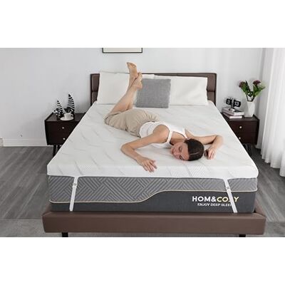Vipbear Extra Firm Mattress Topper Queen 4 Inch Egg Crate Mattress with Ice Silk Cover, Premium Cooling Gel+ Bamboo High-Density Memory Foam Mattress Topper, Firm to Extra Firm Mattress Topper for Pain Relief Vipbear Extra Firm Mattress Topper Queen 4 Inch Egg Crate Mattress with Ice Silk Cover, Premium Cooling Gel+ Bamboo High-Density Memory Foam Mattress Topper, Firm to Extra Firm Mattress Topper for Pain Relief