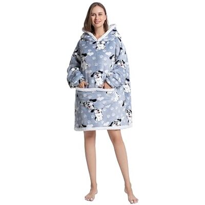 Everglamour Womens Clothing Hooded Blanket Adult Sized Costumes, Blue Everglamour Womens Clothing Hooded Blanket Adult Sized Costumes, Blue