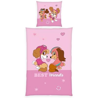 Herding Paw Patrol Bed Linen, Pillowcase Approx. 80 x 80 cm, Duvet Cover Approx. 135 x 200 cm, with Button Placket, 100% Cotton Herding Paw Patrol Bed Linen, Pillowcase Approx. 80 x 80 cm, Duvet Cover Approx. 135 x 200 cm, with Button Placket, 100% Cotton