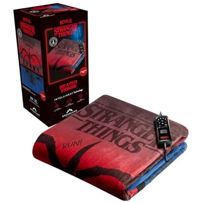 Dreamland Stranger Things Electric Blanket – Heated Throw – Luxury 100% Acrylic, 5-minute Fast heat up, 6 Temperature Settings, 1/3/9-hour auto timer, Electric Throw, Machine Washable, 160x120cm Dreamland Stranger Things Electric Blanket – Heated Throw – Luxury 100% Acrylic, 5-minute Fast heat up, 6 Temperature Settings, 1/3/9-hour auto timer, Electric Throw, Machine Washable, 160x120cm