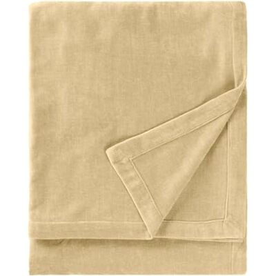 Yard Furn Heavy Chenille Throw – Luxury Soft Velvet Decorative Blanket for Bed or Sofa (Natural 150x200cm) Yard Furn Heavy Chenille Throw – Luxury Soft Velvet Decorative Blanket for Bed or Sofa (Natural 150x200cm)