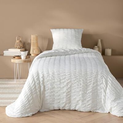 Douceur d'Intérieur , 2-Piece Bed Linen (140 x 200 cm) Plissia, Microfibre, Pleated Douceur d'Intérieur , 2-Piece Bed Linen (140 x 200 cm) Plissia, Microfibre, Pleated