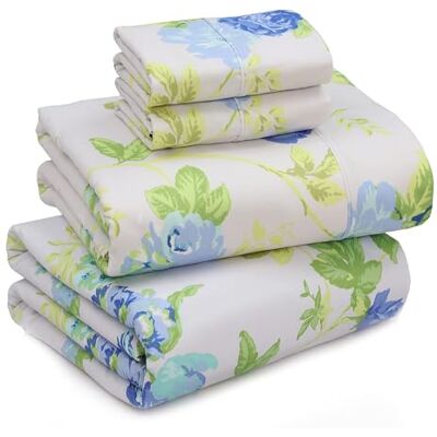 Ruvanti Queen Sheets Set, Brushed Microfiber Sheets 4 Pieces (1 Fitted Sheet, 1 Flat Sheet, 2 Pillowcases), with 15-inch Deep Pockets, Lightweight & Compfy Premium Hotel Bedding, Vitality Ruvanti Queen Sheets Set, Brushed Microfiber Sheets 4 Pieces (1 Fitted Sheet, 1 Flat Sheet, 2 Pillowcases), with 15-inch Deep Pockets, Lightweight & Compfy Premium Hotel Bedding, Vitality