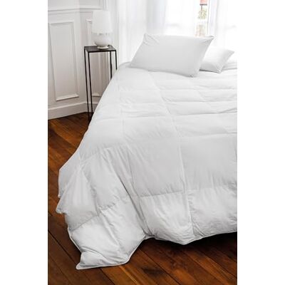 Toison d’or Toison d'or Plumdor Percale Cotton Piping Duvet, 240 cm x 260 cm, White Toison d’or Toison d'or Plumdor Percale Cotton Piping Duvet, 240 cm x 260 cm, White