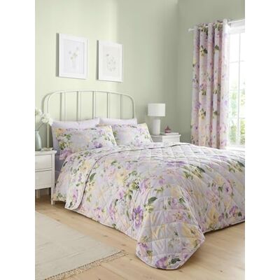 Dreams & Drapes Lilac Floral Bedspread Set - bedspread set Dreams & Drapes Lilac Floral Bedspread Set - bedspread set