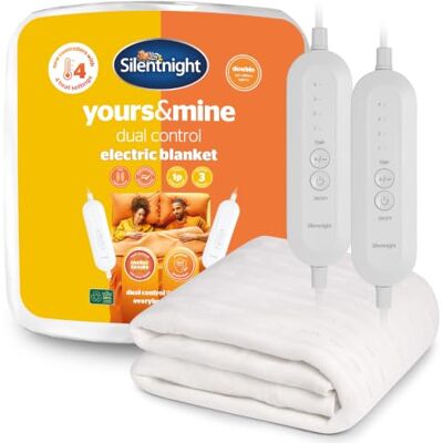 Silentnight Dual Control Electric Blanket, Super King, 160x200cm Heated Electric Underblanket, Bed Warmer Sheet, 4 Heat Settings, Easy Fit Straps, Machine Washable Silentnight Dual Control Electric Blanket, Super King, 160x200cm Heated Electric Underblanket, Bed Warmer Sheet, 4 Heat Settings, Easy Fit Straps, Machine Washable
