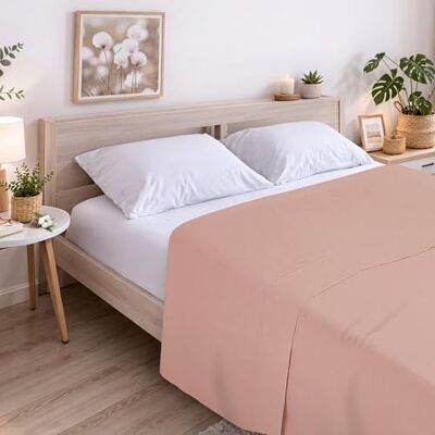 ECOMMERC3 Top Sheet Bed 200 100% Soft Cotton, Breathable Extra Soft Top Sheet Silver Grey ECOMMERC3 Top Sheet Bed 200 100% Soft Cotton, Breathable Extra Soft Top Sheet Silver Grey