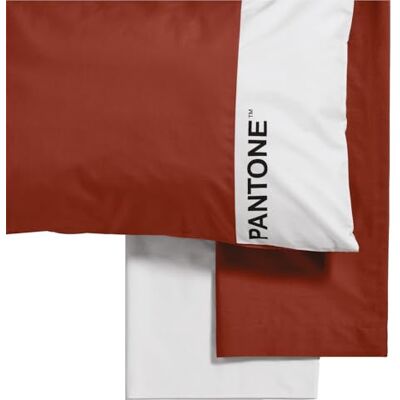 osama home Pantone™ Single Bed Set with Single Bed Sheets Cotton 150 x 280 cm + Fitted Sheet 90 x 200 cm with Elastic Bands for Mattress Up to 30 cm + 1 Pillow Case 50 x 80 cm osama home Pantone™ Single Bed Set with Single Bed Sheets Cotton 150 x 280 cm + Fitted Sheet 90 x 200 cm with Elastic Bands for Mattress Up to 30 cm + 1 Pillow Case 50 x 80 cm