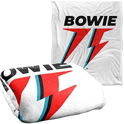 LOGOVISION David Bowie Bowie 75 Logo Silky Touch Super Soft Throw Blanket 152 X 127 Cm LOGOVISION David Bowie Bowie 75 Logo Silky Touch Super Soft Throw Blanket 152 X 127 Cm