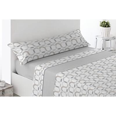 Miracle Home . Acari Pyrenees Thermal Sheet Set (3 Pieces), Adjustable Fitted Sheet, Flat Sheet and Pillow Case. Maximum Warmth, Premium Softness and Grey Fit, 135 x 200 cm Bed 135 cm Miracle Home . Acari Pyrenees Thermal Sheet Set (3 Pieces), Adjustable Fitted Sheet, Flat Sheet and Pillow Case. Maximum Warmth, Premium Softness and Grey Fit, 135 x 200 cm Bed 135 cm