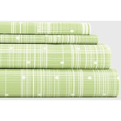 Linen Market Double-Brushed Patterned Microfiber King Sheet Set 4 Piece – Oeko-TEX Certified Ultra Soft & Wrinkle-Free 16" Deep Pocket Sheets Easy Care King Size Polka Dot Moss Linen Market Double-Brushed Patterned Microfiber King Sheet Set 4 Piece – Oeko-TEX Certified Ultra Soft & Wrinkle-Free 16" Deep Pocket Sheets Easy Care King Size Polka Dot Moss