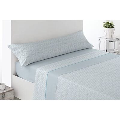 Miracle Home . Pyrenees Reyes Thermal Sheet Set (3 Pieces), Adjustable Fitted Sheet, Top Sheet and Pillowcase. Maximum Warmth, Premium Softness and Blue Fit, 150 x 200 cm Bed 150 cm Miracle Home . Pyrenees Reyes Thermal Sheet Set (3 Pieces), Adjustable Fitted Sheet, Top Sheet and Pillowcase. Maximum Warmth, Premium Softness and Blue Fit, 150 x 200 cm Bed 150 cm