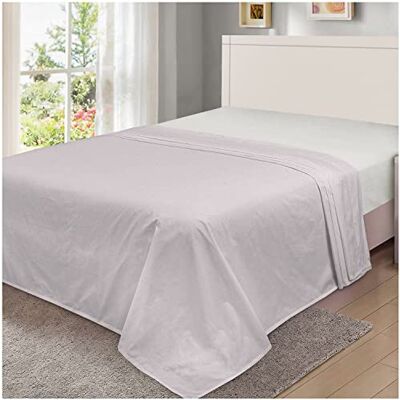 GC GAVENO CAVAILIA Luxury Polycotton Fitted, Easy Care Flat Sheets, Soft & Cosy Bedsheet OR Pillowcases, Linen, Grey, King GC GAVENO CAVAILIA Luxury Polycotton Fitted, Easy Care Flat Sheets, Soft & Cosy Bedsheet OR Pillowcases, Linen, Grey, King