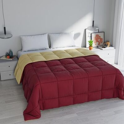 Italian Bed Linen ELEGANT Winter Quilt, Bordeaux/Cream, 260x260cm Italian Bed Linen ELEGANT Winter Quilt, Bordeaux/Cream, 260x260cm