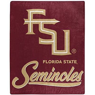 Northwest NCAA Florida State Seminoles Unisex-Adult Raschel Throw Blanket, 50" x 60", Signature Northwest NCAA Florida State Seminoles Unisex-Adult Raschel Throw Blanket, 50" x 60", Signature