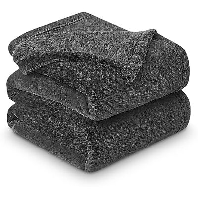 GC GAVENO CAVAILIA Luxurious Fleece Mink Blanket, Warm & Thermal Blankets Throws, Cuddly Throws For Sofas, Charcoal, 200X240 Cm GC GAVENO CAVAILIA Luxurious Fleece Mink Blanket, Warm & Thermal Blankets Throws, Cuddly Throws For Sofas, Charcoal, 200X240 Cm