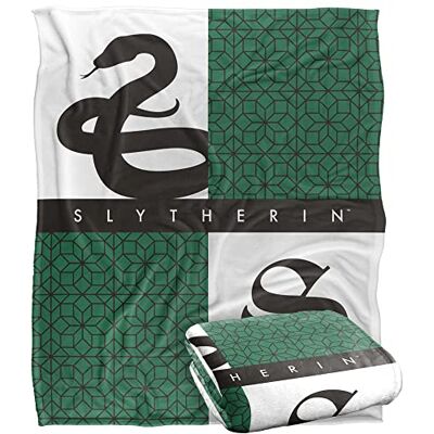 LOGOVISION HARRY POTTER Blanket, 152 x 127 cm House Pride Slytherin Silky Touch Super Soft Throw Blanket LOGOVISION HARRY POTTER Blanket, 152 x 127 cm House Pride Slytherin Silky Touch Super Soft Throw Blanket