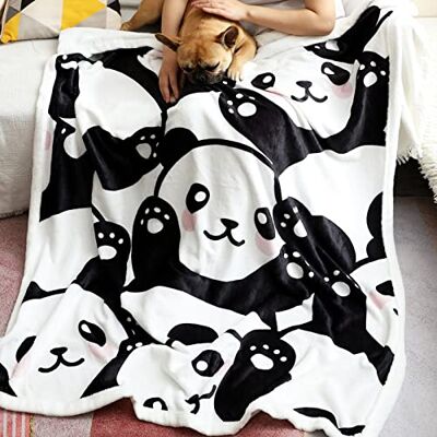 Jurllyshe FairyShe Panda Plush Blanket Sherpa Fleece Blanket,Soft Warm Fuzzy Throw Blankets Kids or Adults for Crib Bed Couch Chair Four Seasons Living Room Travel Outdoor(50 x 60 Inch,Cute Panda) Jurllyshe FairyShe Panda Plush Blanket Sherpa Fleece Blanket,Soft Warm Fuzzy Throw Blankets Kids or Adults for Crib Bed Couch Chair Four Seasons Living Room Travel Outdoor(50 x 60 Inch,Cute Panda)
