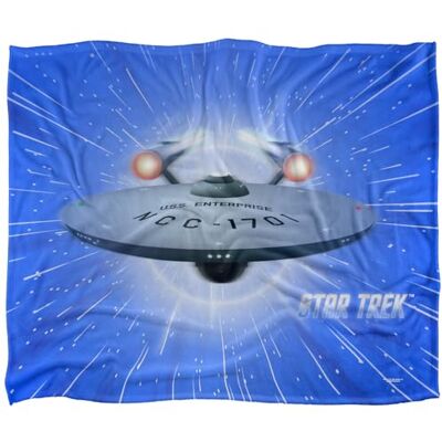 Star Trek All Shes Got Silky Touch Super Soft Throw Blanket 152 X 127 cm, White Star Trek All Shes Got Silky Touch Super Soft Throw Blanket 152 X 127 cm, White