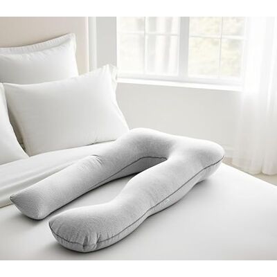 GC GAVENO CAVAILIA Pregnancy Pillow for Sleeping U Shaped Maternity Pillow with Removable Cover, Full Body Support for Belly & Legs, Long Body Pillow for Pregnant Women (140x68x18 cm),Light Grey GC GAVENO CAVAILIA Pregnancy Pillow for Sleeping U Shaped Maternity Pillow with Removable Cover, Full Body Support for Belly & Legs, Long Body Pillow for Pregnant Women (140x68x18 cm),Light Grey