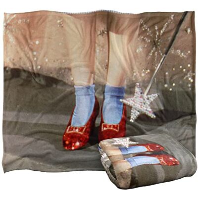 LOGOVISION THE WIZARD OF OZ Ruby Slippers Scene Silky Touch Super Soft Throw Blanket 152 x 127 cm LOGOVISION THE WIZARD OF OZ Ruby Slippers Scene Silky Touch Super Soft Throw Blanket 152 x 127 cm