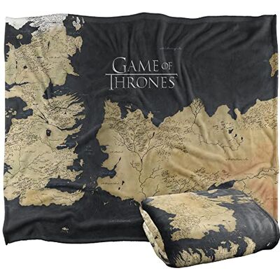 LOGOVISION GAME OF THRONES Blanket, 152 x 127 cm, Westeros Map, Silky Touch Super Soft Throw Blanket LOGOVISION GAME OF THRONES Blanket, 152 x 127 cm, Westeros Map, Silky Touch Super Soft Throw Blanket