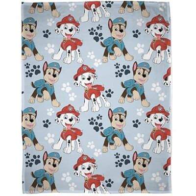 Character World Paw Patrol Officially Licensed Fleece Blanket Super Soft Warm Sketchy Design Blue Throw with Marshall and Skye, Perfect For The Home, Bedroom, Camping & Sleepovers Character World Paw Patrol Officially Licensed Fleece Blanket Super Soft Warm Sketchy Design Blue Throw with Marshall and Skye, Perfect For The Home, Bedroom, Camping & Sleepovers