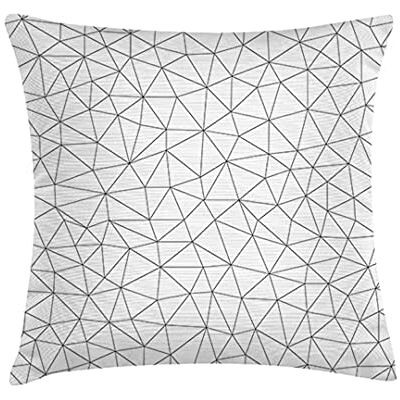 Tak Design Pillow, Cotton, Beige/Grey, 45mm X 45mm X 2mm Tak Design Pillow, Cotton, Beige/Grey, 45mm X 45mm X 2mm