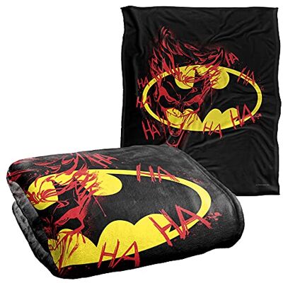 LOGOVISION BATMAN Joker Graffiti Officially Licensed Silky Touch Super Soft Throw Blanket 152 x 127 cm LOGOVISION BATMAN Joker Graffiti Officially Licensed Silky Touch Super Soft Throw Blanket 152 x 127 cm