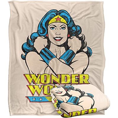 LOGOVISION WONDER WOMAN Wonder at Large Silky Touch Super Soft Throw Blanket 152 x 127 cm LOGOVISION WONDER WOMAN Wonder at Large Silky Touch Super Soft Throw Blanket 152 x 127 cm