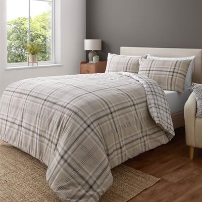 Catherine Lansfield Kelso Check Bedding Set - Bed Type Catherine Lansfield Kelso Check Bedding Set - Bed Type