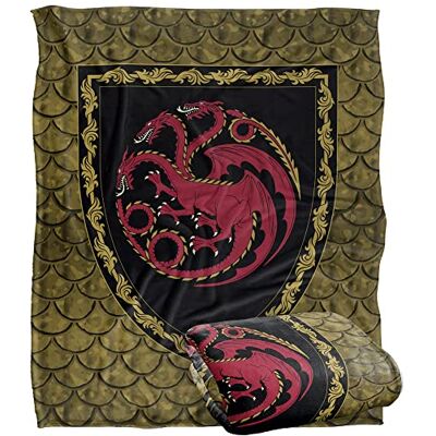 LOGOVISION House of The Dragon Blanket, 152 x 127 cm Hod Shield Silky Touch Super Soft Throw Blanket LOGOVISION House of The Dragon Blanket, 152 x 127 cm Hod Shield Silky Touch Super Soft Throw Blanket