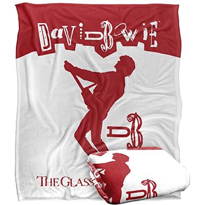 LOGOVISION David Bowie Glass Spider Tour Ticket Silky Touch Super Soft Throw Blanket 152 X 127 cm, White LOGOVISION David Bowie Glass Spider Tour Ticket Silky Touch Super Soft Throw Blanket 152 X 127 cm, White