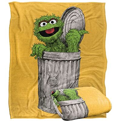 LOGOVISION Sesame Street Oscar Painted Officially Licensed Silky Touch Super Soft Throw Blanket 152 x 127 cm LOGOVISION Sesame Street Oscar Painted Officially Licensed Silky Touch Super Soft Throw Blanket 152 x 127 cm