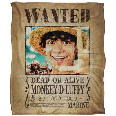 One Piece Monkey D.Luffy Wanted Poster Silky Touch Super Soft Throw Blanket 152 X 127 Cm One Piece Monkey D.Luffy Wanted Poster Silky Touch Super Soft Throw Blanket 152 X 127 Cm