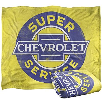 LOGOVISION Chevrolet Blanket, 152 x 127 cm Super Service Silky Touch Super Soft Throw Blanket LOGOVISION Chevrolet Blanket, 152 x 127 cm Super Service Silky Touch Super Soft Throw Blanket