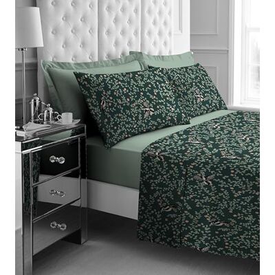 GC GAVENO CAVAILIA King Size Bed Sheet Set 4Piece Printed Bedding Set (Fitted Sheet, Flat Sheet & 2 Pillow Cases) Warm Thermal Fluffy Bedding Soft Polyester Fleece Bedding Sheet Set, Green GC GAVENO CAVAILIA King Size Bed Sheet Set 4Piece Printed Bedding Set (Fitted Sheet, Flat Sheet & 2 Pillow Cases) Warm Thermal Fluffy Bedding Soft Polyester Fleece Bedding Sheet Set, Green