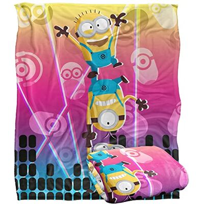 LOGOVISION Minions CMYK Rave Silky Touch Super Soft Throw Blanket 152 x 127 cm, 50" x 60 LOGOVISION Minions CMYK Rave Silky Touch Super Soft Throw Blanket 152 x 127 cm, 50" x 60