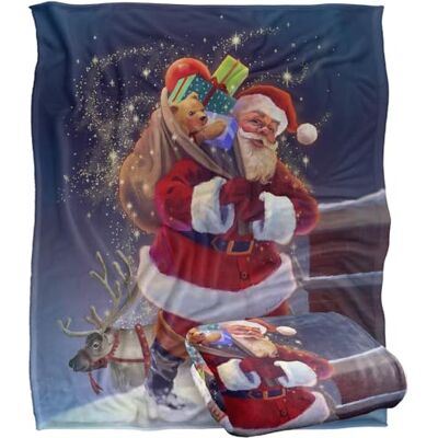 LOGOVISION Jq Licensing Lc Christmas Santa Chimney Magic Silky Touch Super Soft Throw Blanket 152 X 127 Cm LOGOVISION Jq Licensing Lc Christmas Santa Chimney Magic Silky Touch Super Soft Throw Blanket 152 X 127 Cm
