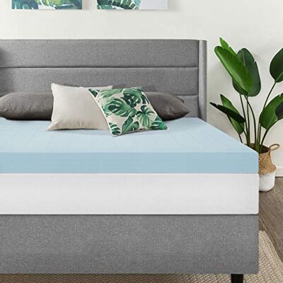 Best Price Mattress 4 Inch Ventilated Memory Foam Mattress Topper, Cooling Gel Infusion, CertiPUR-US Certified, California King, Blue Best Price Mattress 4 Inch Ventilated Memory Foam Mattress Topper, Cooling Gel Infusion, CertiPUR-US Certified, California King, Blue